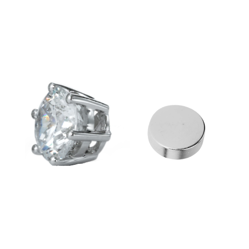 Magnetic earrings diamond 6